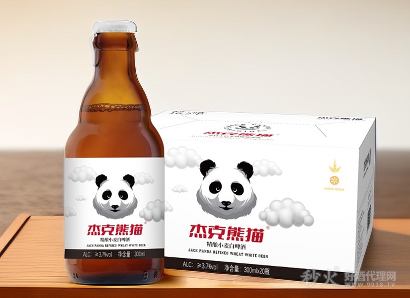杰克熊猫精酿小麦白啤酒