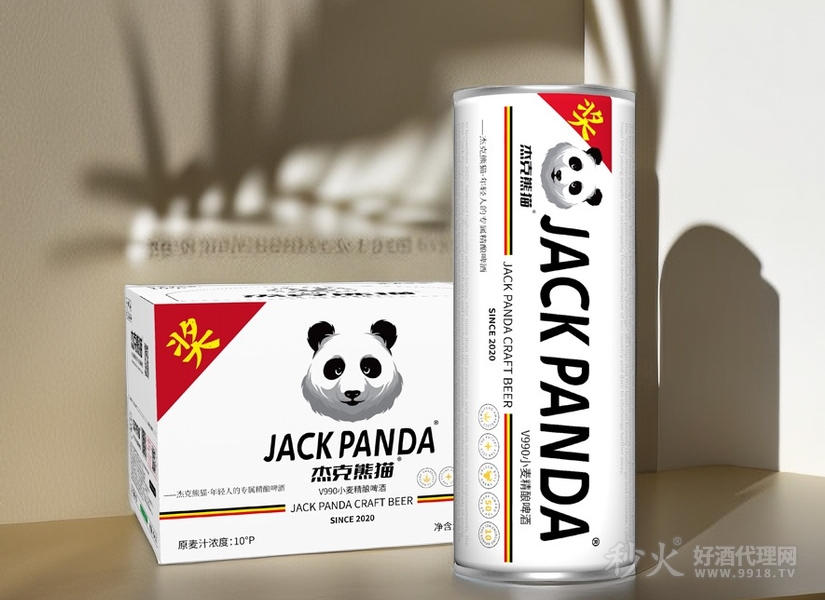 杰克熊猫精酿小麦白啤酒