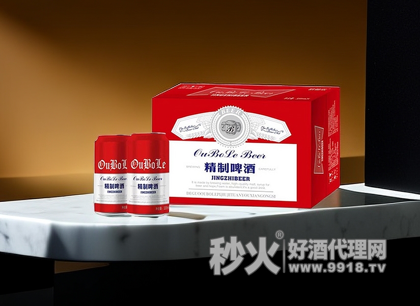 哈尔滨冰熊精制啤酒，口感醇香