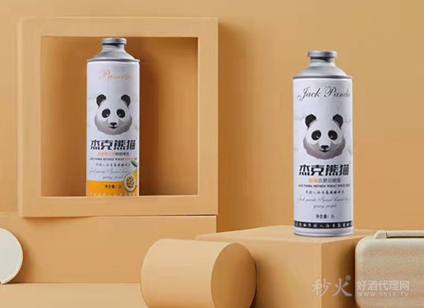 杰克熊猫精酿原浆白啤酒