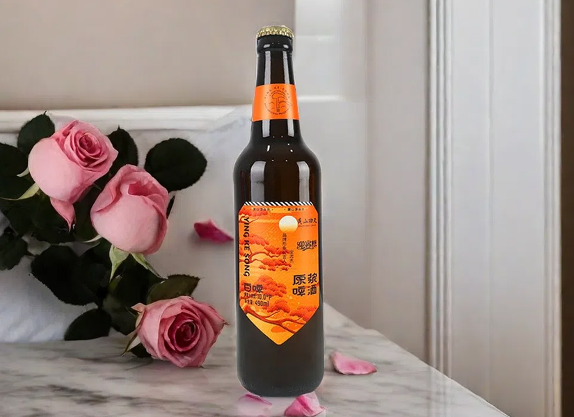 迎客松原浆啤酒白啤，黄山之水，醇香之韵