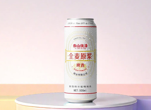 泰山优淳全麦原浆啤酒，清爽宜人，