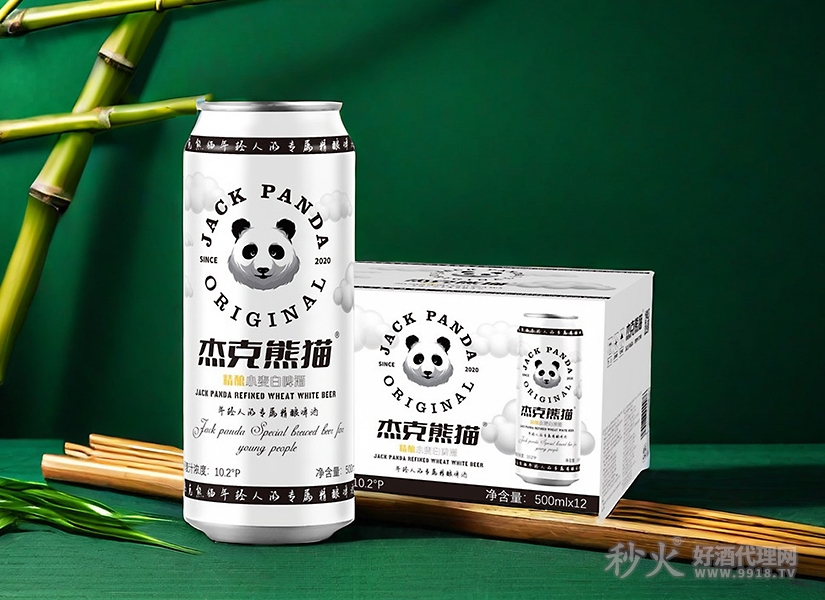 杰克熊猫精酿小麦白啤酒