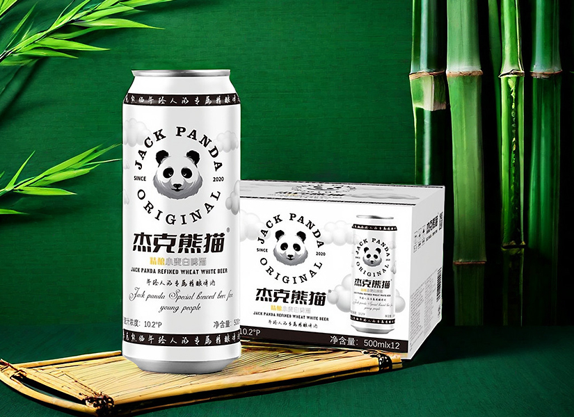 杰克熊猫精酿小麦啤酒，独特的白啤风味